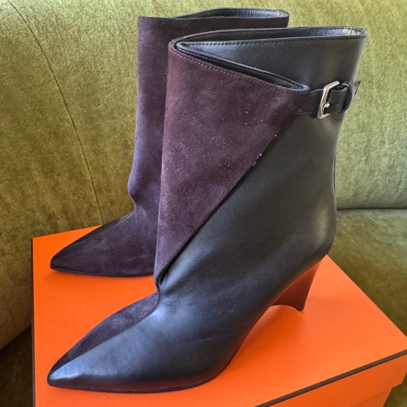 HERMES boots Short Boots Hanae 85 size 37 - Picture 1 of 7